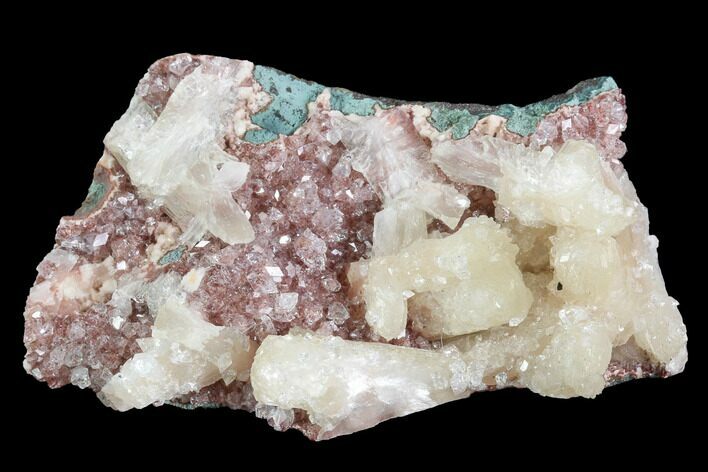 Stilbite and Apophyllite Crystal Cluster - India #97830